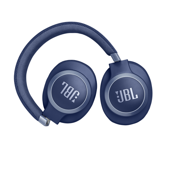 JBL Live 770NC - Blue - Wireless Over-Ear Headphones with True Adaptive Noise Cancelling - Detailshot 4